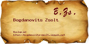 Bogdanovits Zsolt névjegykártya